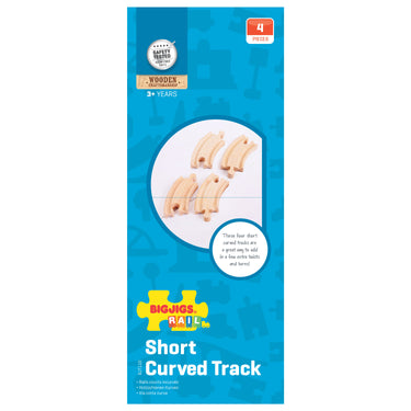 Bigjigs rail houten treinbaan bochten 4 stuks
