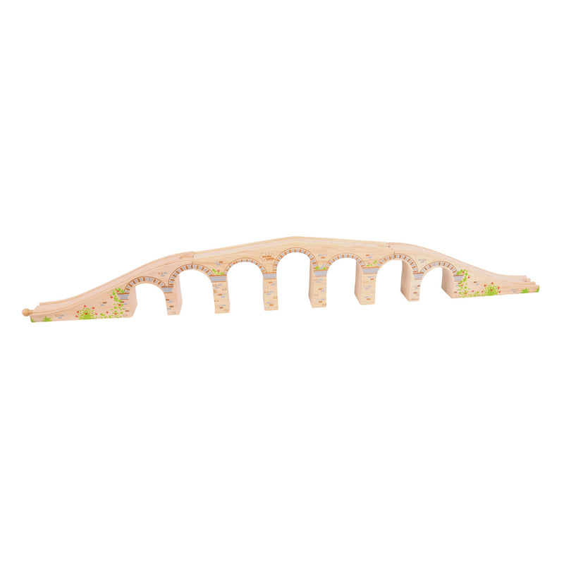 Load image into Gallery viewer, Bigjigs houten rails - spoorwegviaduct, 3dlg.
