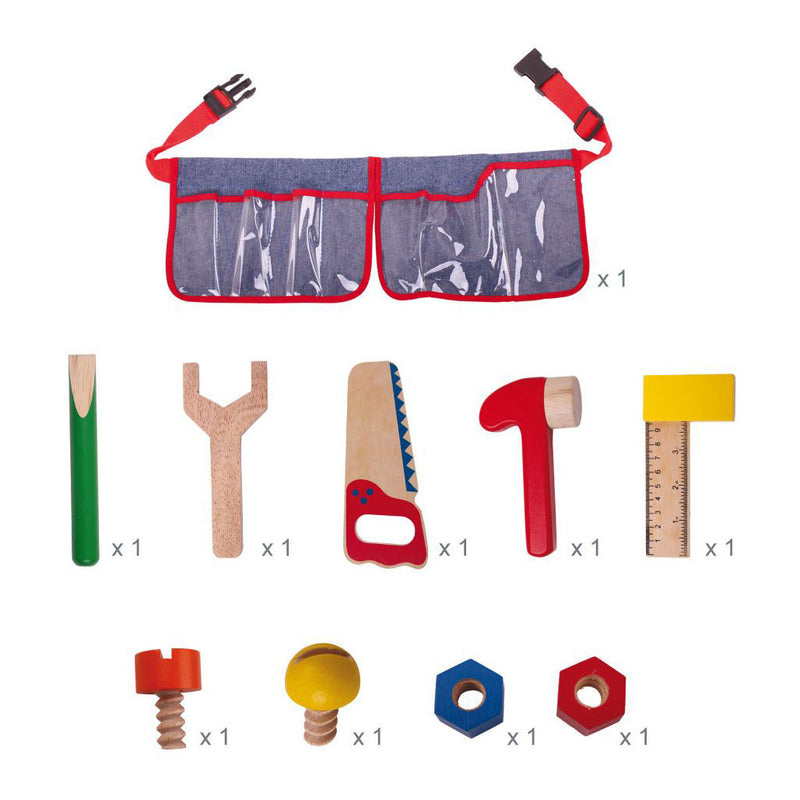 Load image into Gallery viewer, Bigjigs Rode Gereedschapsgordel
