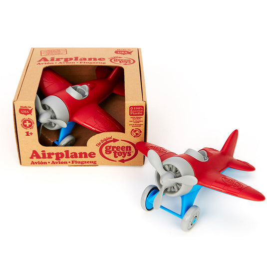 Green toys speelgoed speelgoed vliegtuig rood - green toys