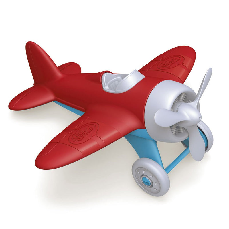 Load image into Gallery viewer, Green toys vliegtuig - rood
