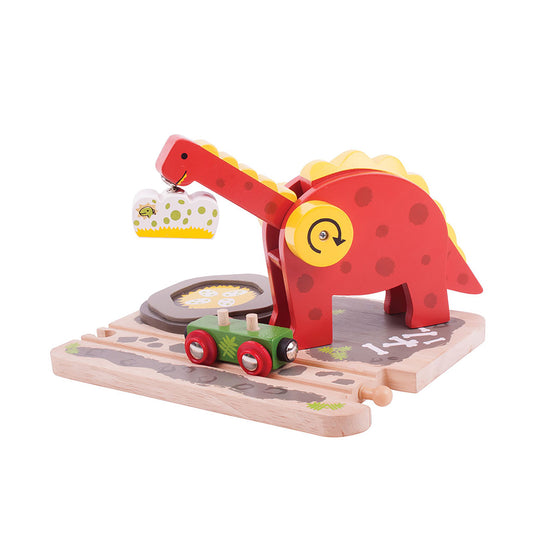 Bigjigs houten dino kraan