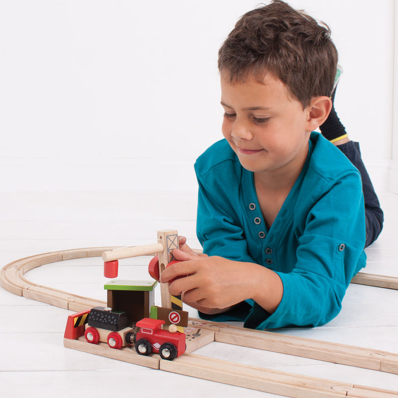 Load image into Gallery viewer, Bigjigs Houten Rails Steenkool Mijn
