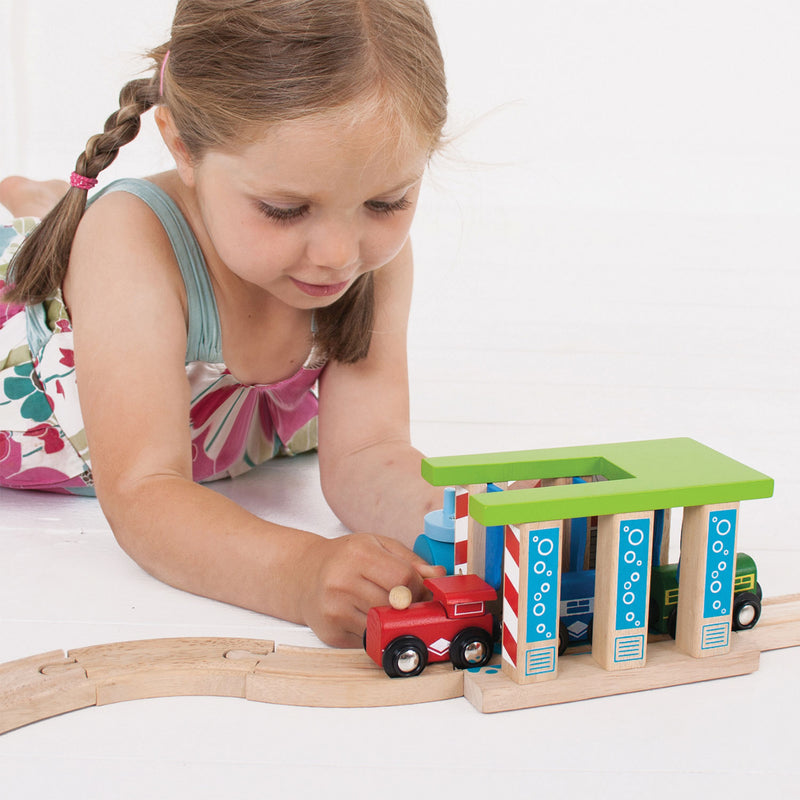 Afbeelding laden in galerijviewer, Bigjigs rails - wasstraat
