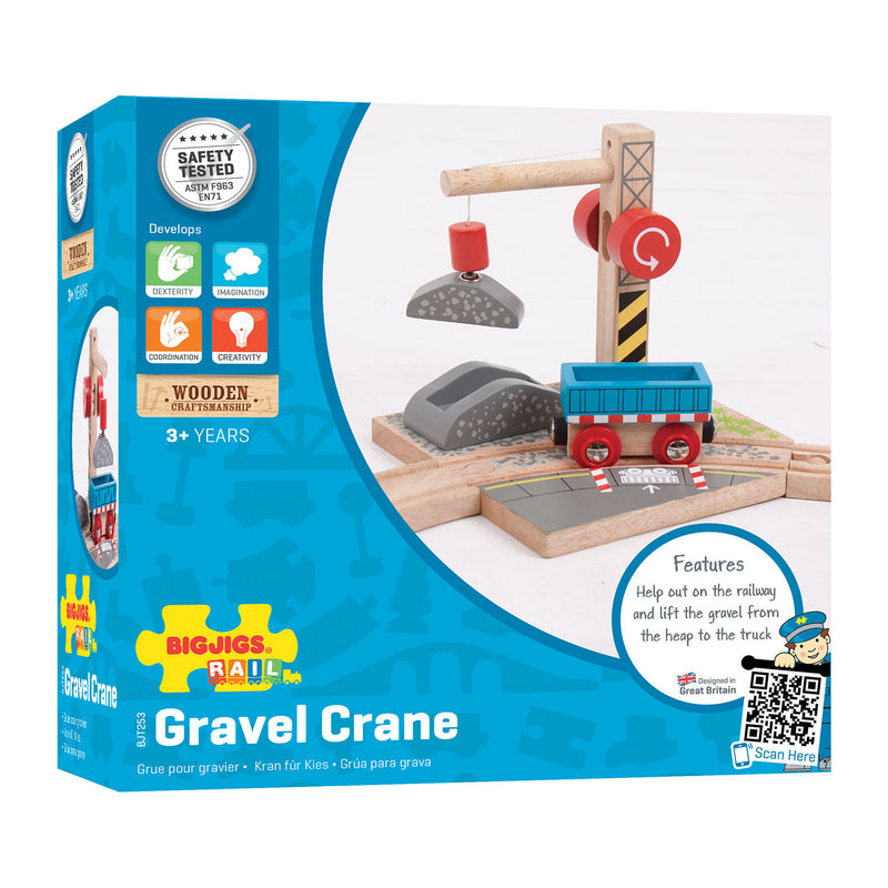 Laden Sie das Bild in Galerie -Viewer, Bigjigs houten rails - gravel kraan
