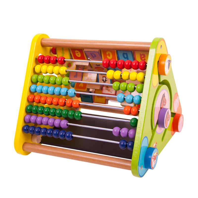 Afbeelding laden in galerijviewer, Bigjigs speelgoed telraam met letters en krijtbord - green toys

