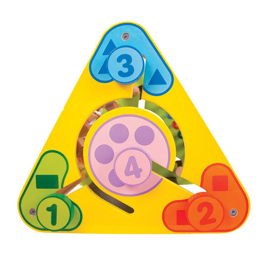 Bigjigs speelgoed telraam met letters en krijtbord - green toys