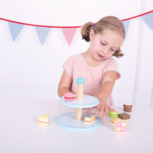 Bigjigs etagère met cupcakes