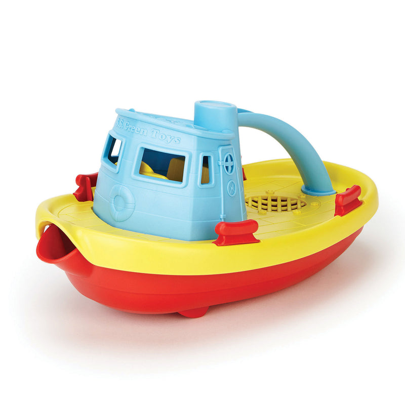 Load image into Gallery viewer, Green toys sleepboot - blauw geel
