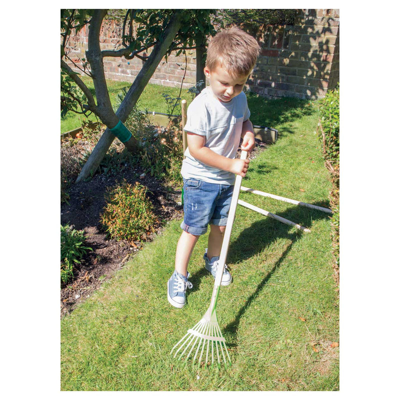 Chargez l'image dans la visionneuse de la galerie, Bigjigs metalen hark lange steel - 86 cm
