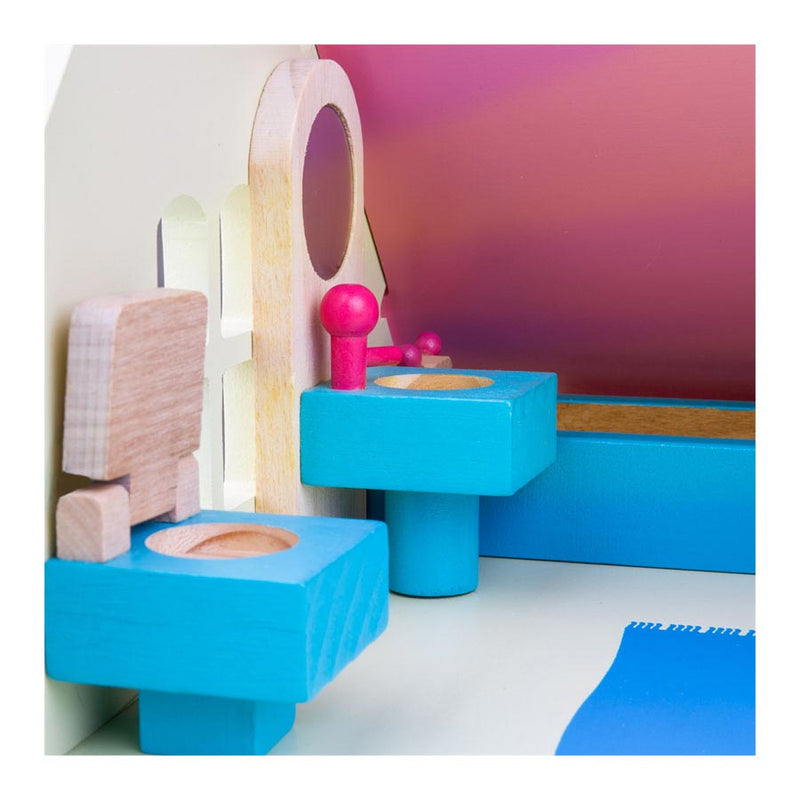 ギャラリービューアに画像をロードする, Bigjigs poppenhuis meubeltjes - - hout - meubels poppen - 26-delig
