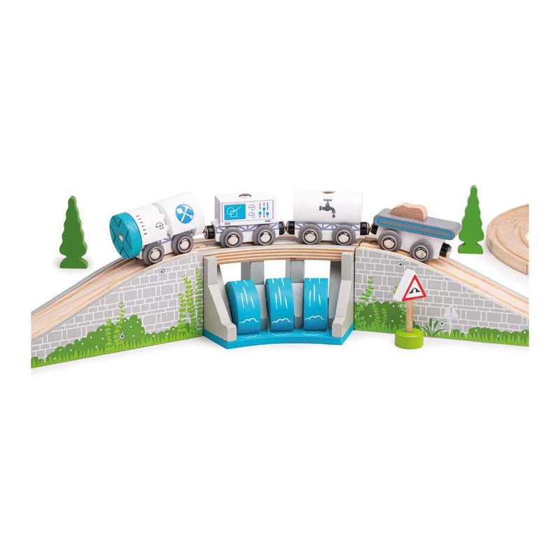 Load image into Gallery viewer, Bigjigs houten rails - brug met waterval

