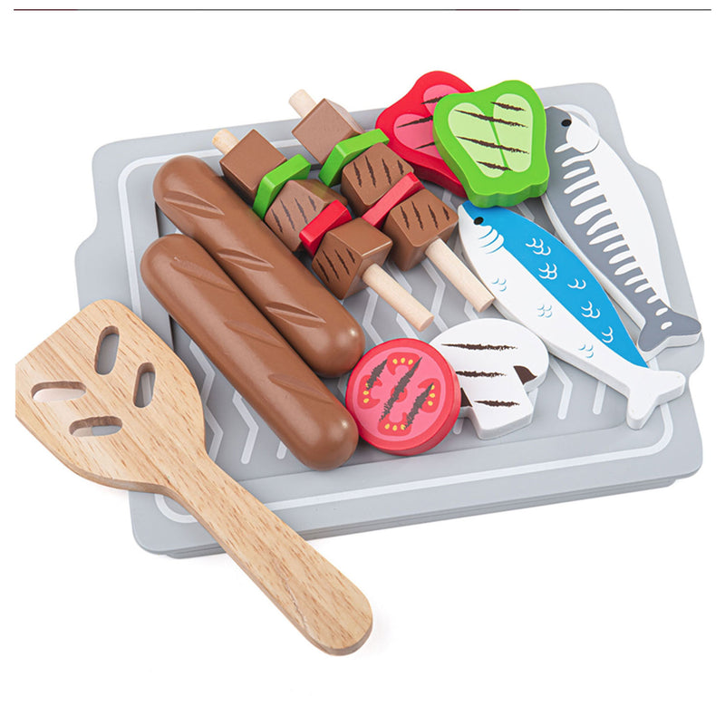 Load image into Gallery viewer, Bigjigs Houten Barbecue met Accessoires, 10dlg.
