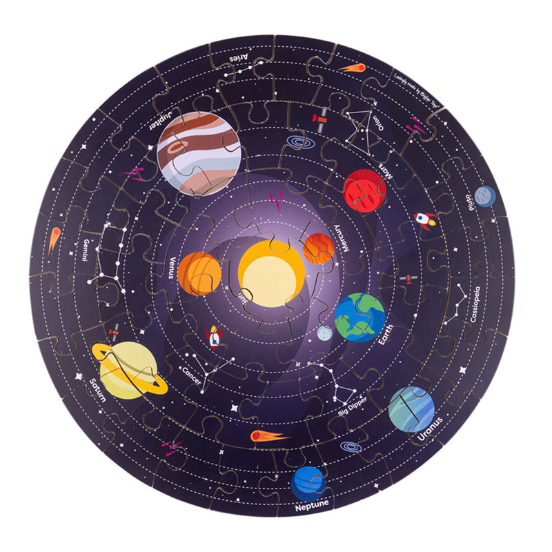 Load image into Gallery viewer, Bigjigs vloerpuzzel zonnestelsel rond, 39cm
