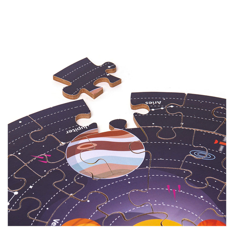 Load image into Gallery viewer, Bigjigs vloerpuzzel zonnestelsel rond, 39cm
