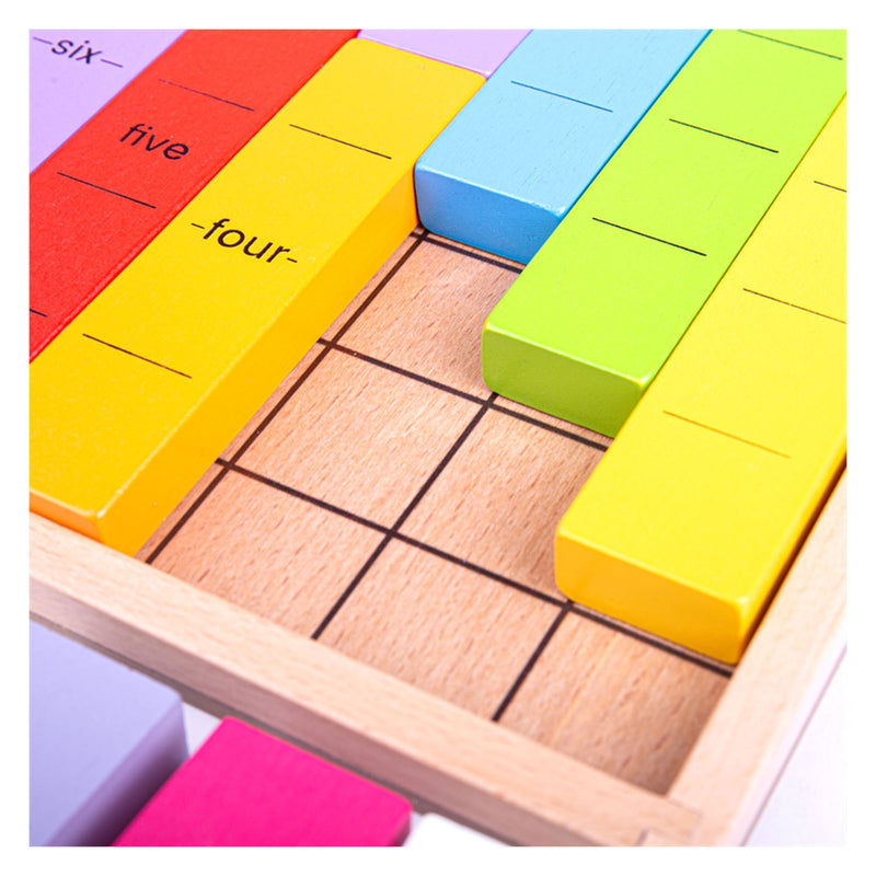 Load image into Gallery viewer, Bigjigs Houten Rekenspel Cijfers Verbinden
