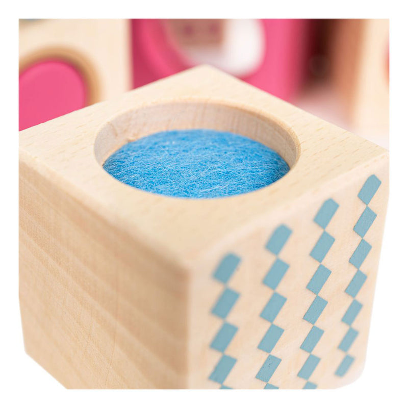 Load image into Gallery viewer, Bigjigs houten zintuigen bouwblokken
