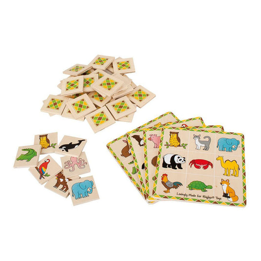 Bigjigs houten dieren lotto