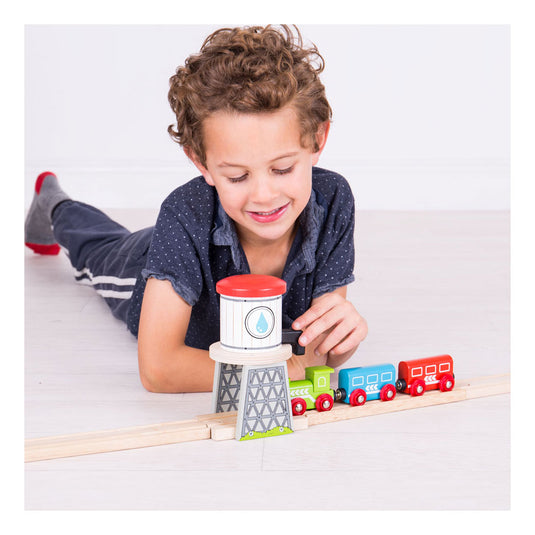 Bigjigs houten rails watertoren
