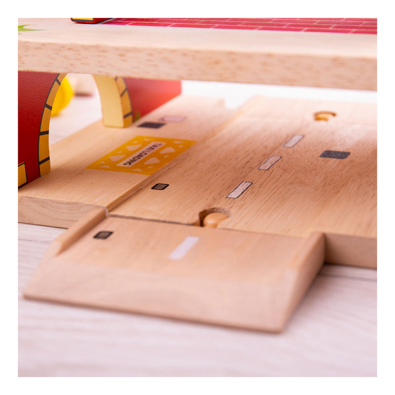 Load image into Gallery viewer, Bigjigs houten rails bovengronds treinstation, 5dlg.
