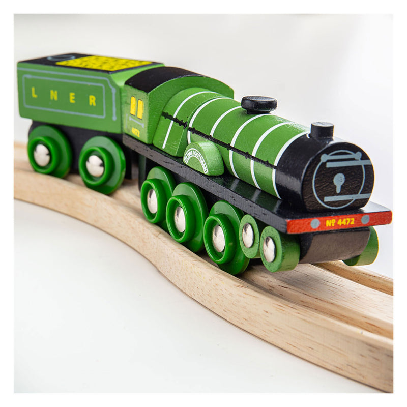 Afbeelding laden in galerijviewer, Bigjigs houten trein flying scotsmann
