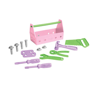 Green toys gereedschapskist roze