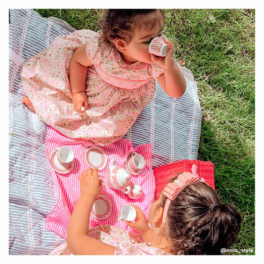 Tidlo picnickset in roze koffer