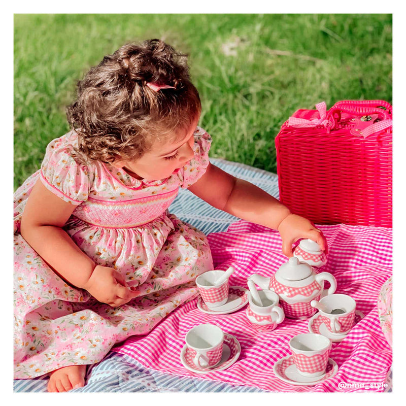 Afbeelding laden in galerijviewer, Tidlo picnickset in roze koffer
