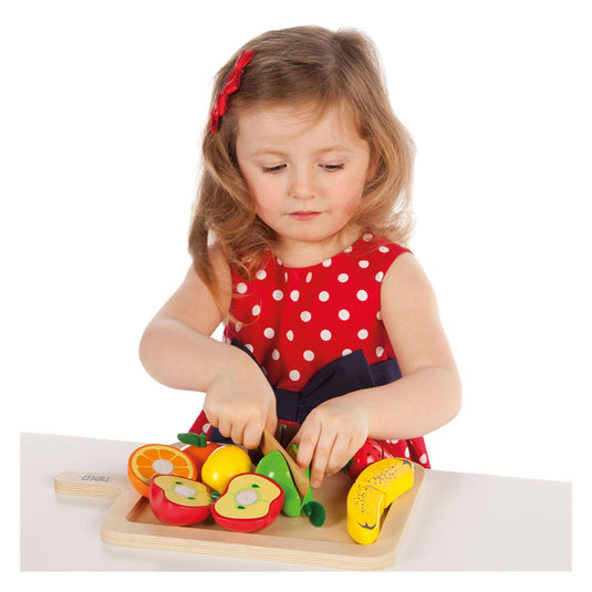 Tidlo houten snijfruit speelset, 16dlg.