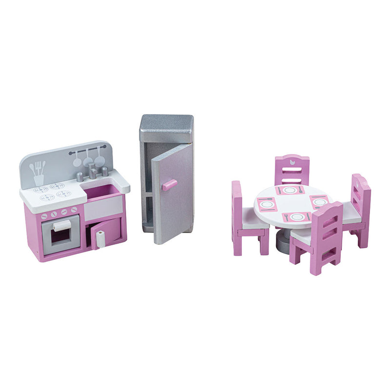 Load image into Gallery viewer, Tidlo houten poppenhuis meubels keuken, 9dlg.
