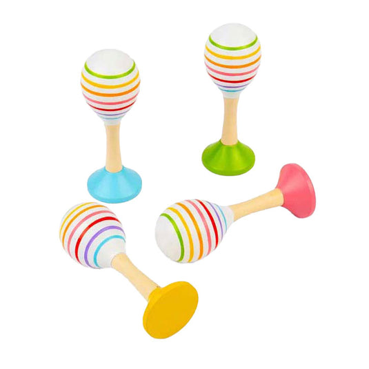 Bigjigs houten junior maraca, 2st.