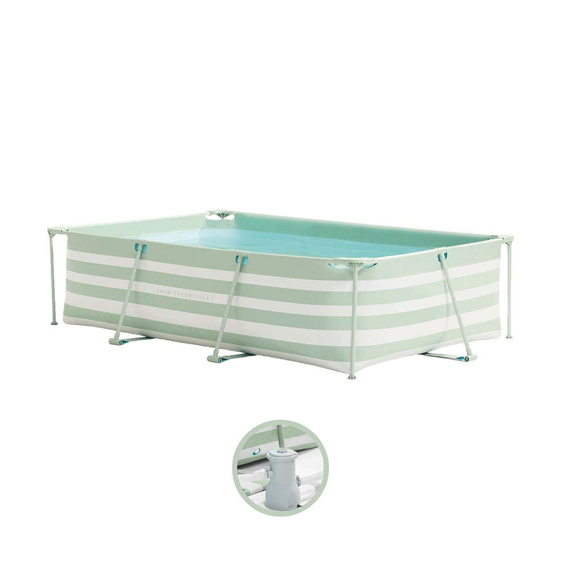Load image into Gallery viewer, Essence | groen wit opzet zwembad 260x160x65 cm incl. accessoires

