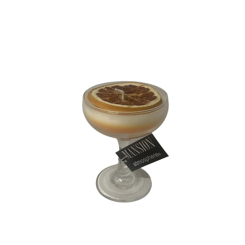 Afbeelding laden in galerijviewer, Mansion atmosphere geurkaars in sorbetglas groen bruin ã˜9,5xh14cm
