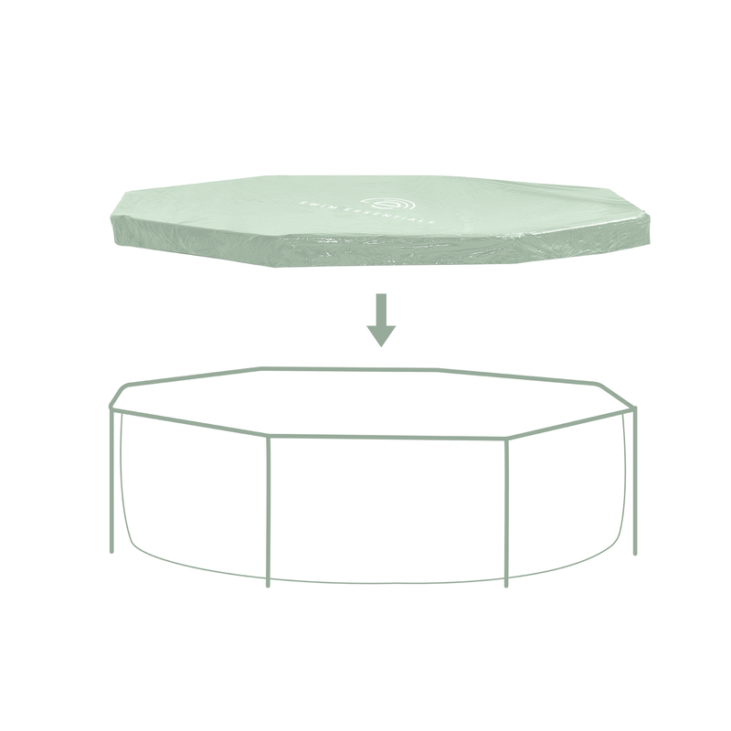 Load image into Gallery viewer, Essence | groen afdekzeil zwembad - ø 300 cm
