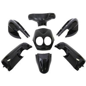 Edge plaatset 9-delig voor yamaha neo's - bouwjaar 2008 - 2011 - 2 en 4 takt model - metallic zwart