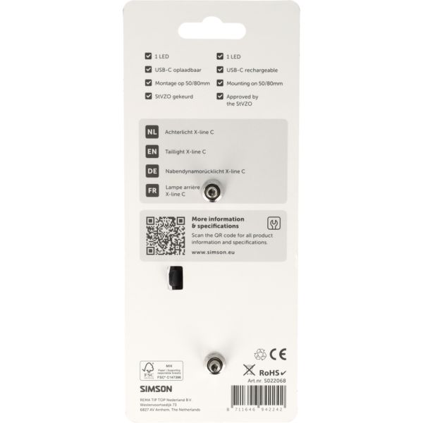 Afbeelding laden in galerijviewer, Simson aurora achterlicht x-line c
