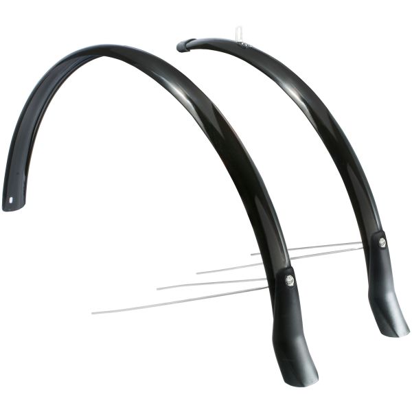 Afbeelding laden in galerijviewer, spatbordenset Snello 28 inch 46 mm kunststof zwart
