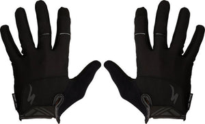 Specialized body geometry dual gel full finger gloves