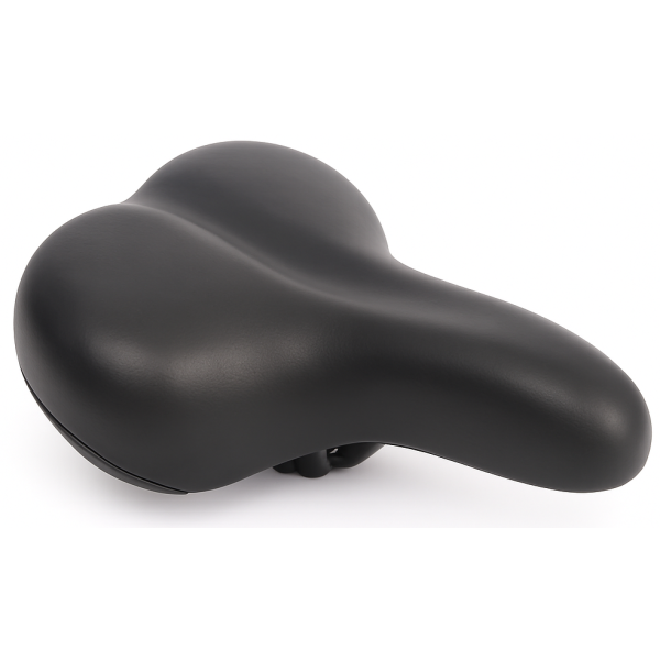 Load image into Gallery viewer, Edge fietszadel city soft incl. zadelstrop - zwart
