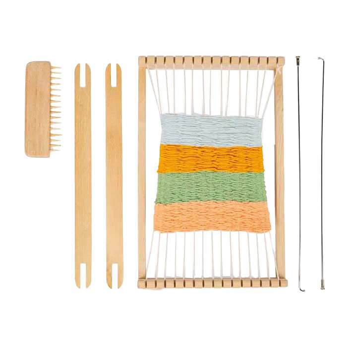 Load image into Gallery viewer, Bigjigs houten weefraam set, 10dlg.
