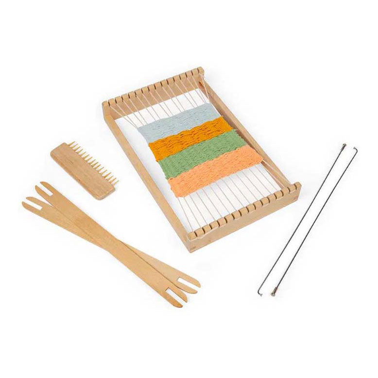 Load image into Gallery viewer, Bigjigs houten weefraam set, 10dlg.
