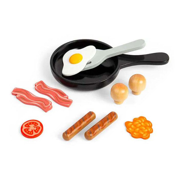 Load image into Gallery viewer, Bigjigs houten ontbijtset, 11dlg.
