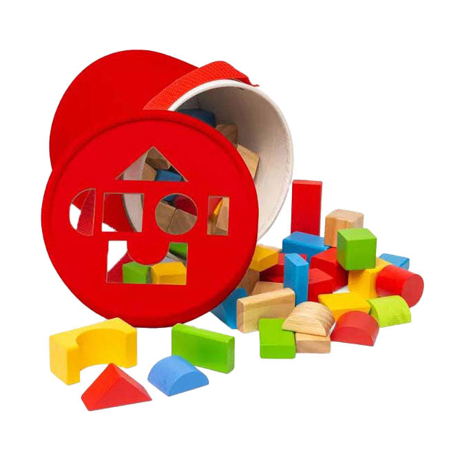 Load image into Gallery viewer, Bigjigs houten gekleurde bouwstenen, 80dlg.
