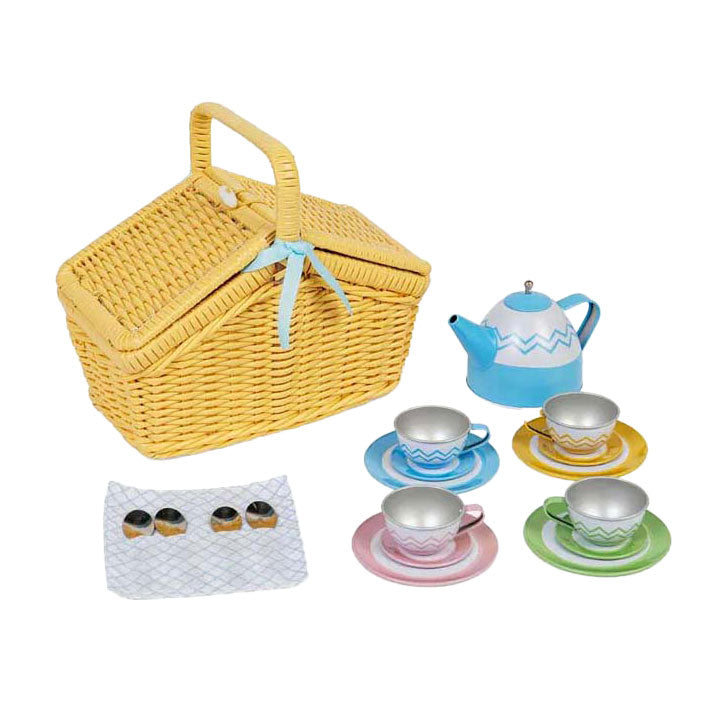 Load image into Gallery viewer, Bigjigs picknickset in mand, 18dlg.
