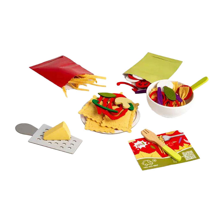 Load image into Gallery viewer, Bigjigs pasta voor twee speelset, 64dlg.
