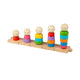 Bigjigs houten regenboogfamilie stapelspeelgoed, 25dlg.