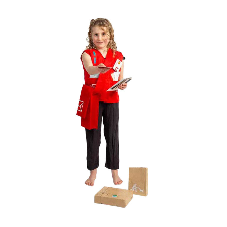 Load image into Gallery viewer, Bigjigs postbode verkleedset met accessoires

