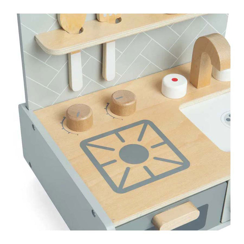 Load image into Gallery viewer, Bigjigs houten tafelbladkeukentje, 7dlg.
