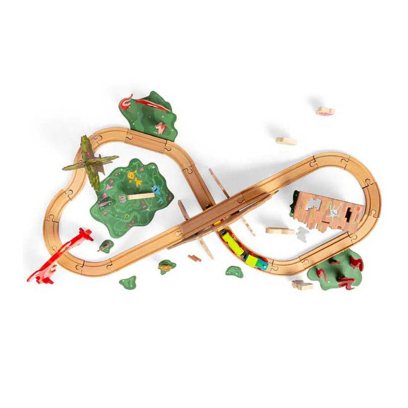 Load image into Gallery viewer, Bigjigs houten monster treinset, 50dlg.
