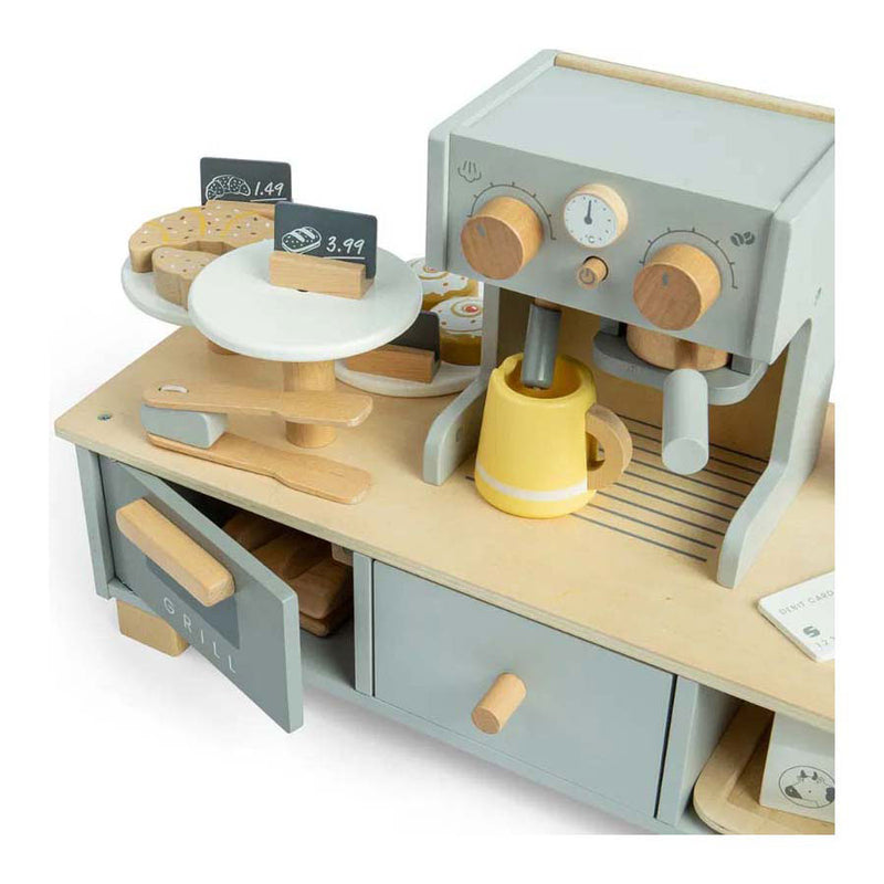 Load image into Gallery viewer, Bigjigs houten koffiecorner speelset, 32dlg.
